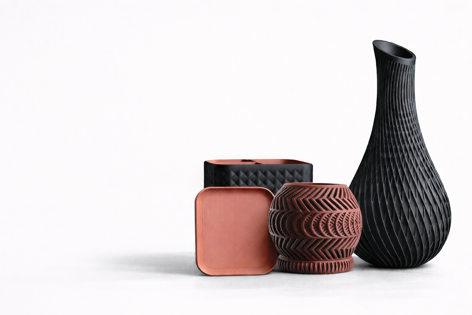 VYRO Designobjekte – Vase, Schale und Aufbewahrungsbox